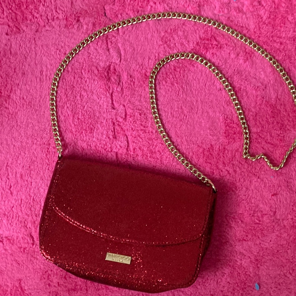 JIMMY CHOO Red Sequin Parfum Purse